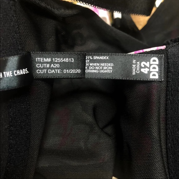 Torrid BLACK SKULL FLORAL FRONT CLASP T-SHIRT BRA - Picture 15 of 15